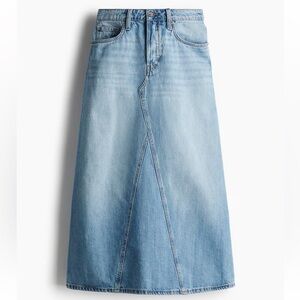 H&M Light Blue Denim Skirt